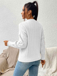 Thumbnail for Round Neck Long Sleeve Sweater
