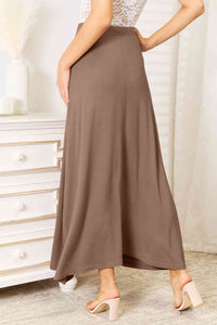 Thumbnail for Double Take Full Size Soft Rayon Drawstring Waist Maxi Skirt Rayon