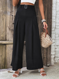 Thumbnail for Ruched High Waist Wide Leg Pants
