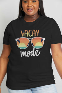 Thumbnail for Simply Love Full Size VACAY MODE Graphic Cotton Tee