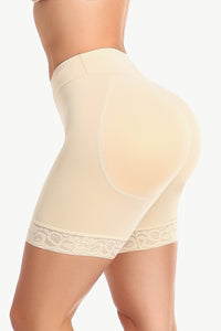 Thumbnail for Full Size Lace Trim Lifting Pull-On Shaping Shorts