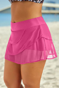 Thumbnail for Full Size Layered Swim Skirt
