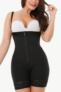 Thumbnail for Full Size Zip Up Under-Bust Shaping Bodysuit