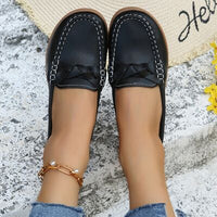 Thumbnail for Weave Wedge Heeled Loafers