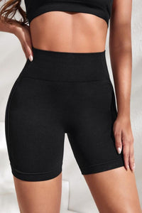 Thumbnail for Slim Fit High Waistband Active Shorts