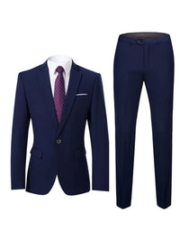 Thumbnail for Men's Slim Fit Business Two Piece Suit