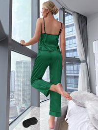 Thumbnail for V-neck Pajama Camisole And Pants Set