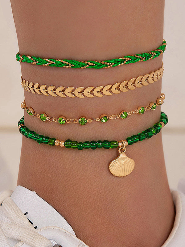 Seashell Charm Anklet
