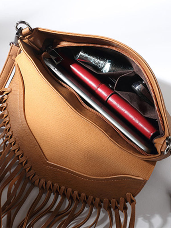 Envelope Tassel Shoulder Bag