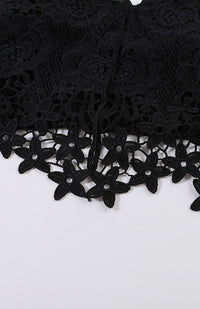 Thumbnail for Spaghetti Strap Crochet Lace Hollow Out Lingerie Set