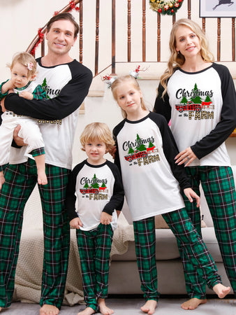 Christmas Print Parent-Child Family Pj's