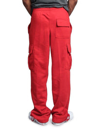 Thumbnail for Men's Solid Color Drawstring Waist Cargo Pants
