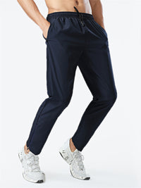Thumbnail for Men's Active Drawstring Side Zipper Pants