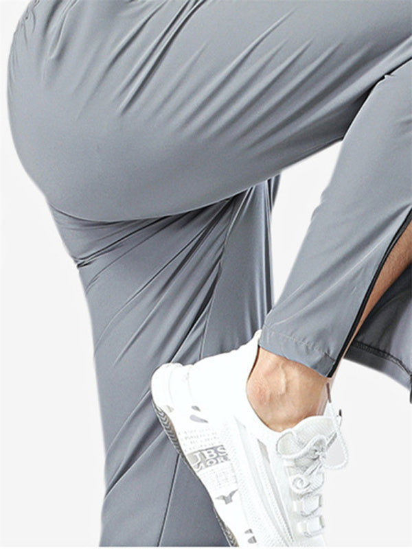 Men's Active Drawstring Side Zipper Pants
