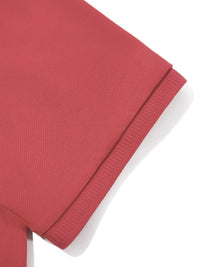 Thumbnail for Retro Lapel Loose Knit Casual V Neck Men's Polo Shirt