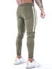 Contrast Stripe Zip-Up Active Sweatpants