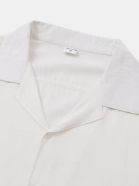 Thumbnail for Men's Solid Color Regular Fit Short Sleeve Linen And Cotton Button-Up Shirt
