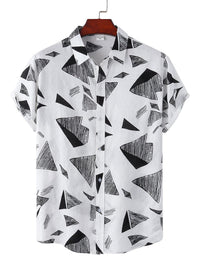 Thumbnail for Men's Plaid Print Button-Up Shirt