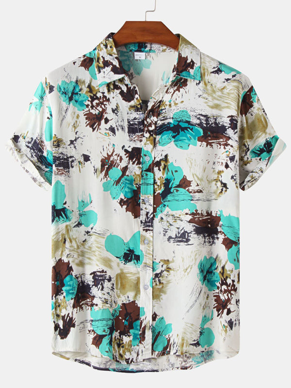 Hawaiian Style Casual Beach Men's Shirt