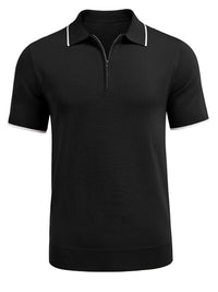 Thumbnail for New style zipper sweater casual business polo shirt