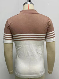 Thumbnail for Men's Knitwear Short-sleeved color-blocking Polo shirt