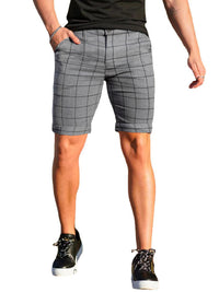 Thumbnail for Men's Casual Plaid Shorts