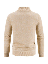Thumbnail for Men's Casual Stand Collar Knitted Jacket