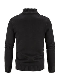 Thumbnail for Men's Casual Stand Collar Knitted Jacket