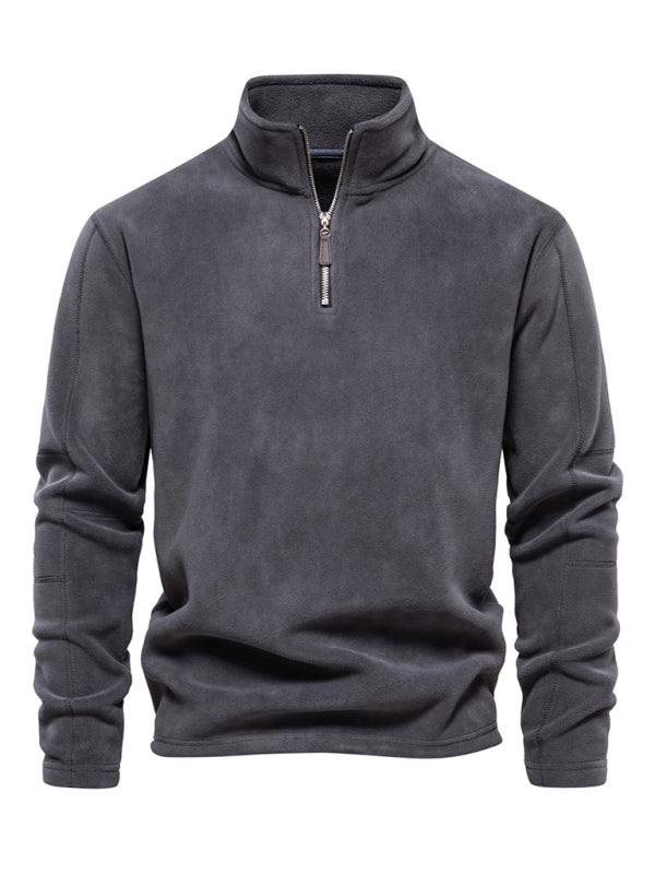 Men's Half Zip Fleece Pullover Sweatshirt