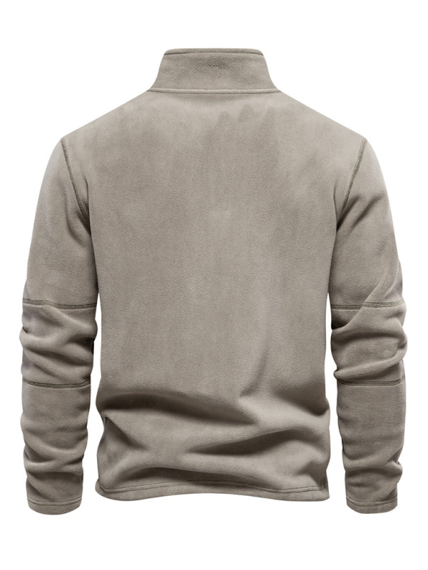 Men's Half Zip Fleece Pullover Sweatshirt