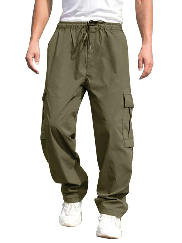 Men's Loose Straight Casual Cargo Pants