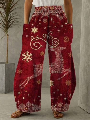 Women's Christmas 3D Digital Print Pajama Pants