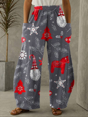 Women's Christmas 3D Digital Print Pajama Pants