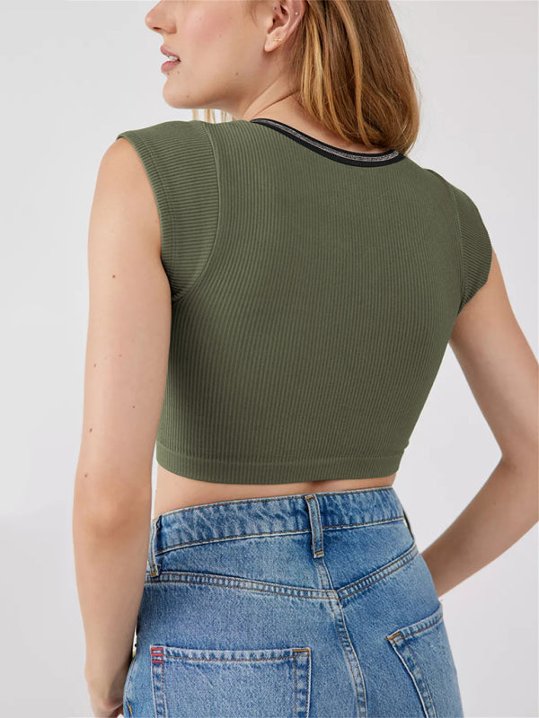 Women's Knitted Cropped top