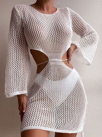 Thumbnail for Women's Hollow Out Knitted Cover-Up