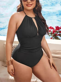 Thumbnail for Full Size Halter Neck Backless One-Piece Swimsuit