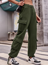 Thumbnail for Women's Relaxed Cargo Drawstring Pants