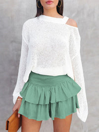 Thumbnail for Women's Casual Fashion All-Match Ruffle Mini Skirt
