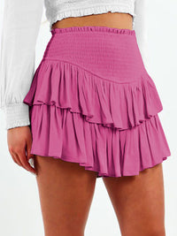 Thumbnail for Women's Casual Fashion All-Match Ruffle Mini Skirt