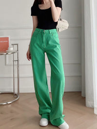 Thumbnail for Women's Straight Leg Colored Jeans