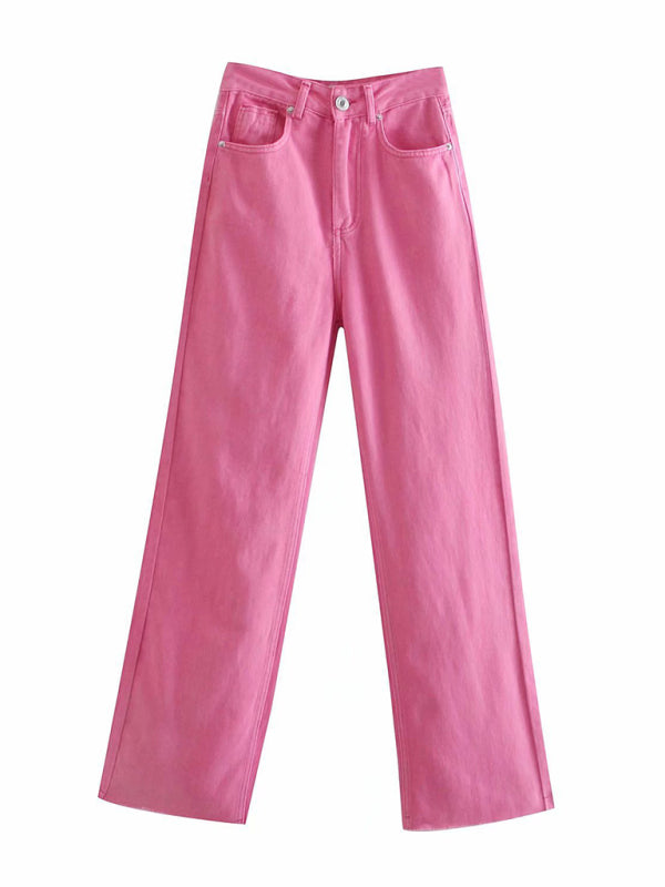 Women's Straight Leg Colored Jeans