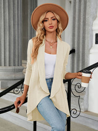 Thumbnail for Long Sleeve Open Front Knit Cardigan