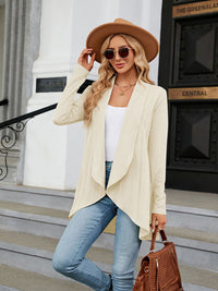 Thumbnail for Long Sleeve Open Front Knit Cardigan