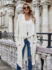Open Front Long Knitted Cardigan
