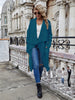 Open Front Long Knitted Cardigan