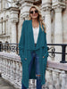 Open Front Long Knitted Cardigan