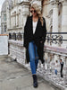 Open Front Long Knitted Cardigan