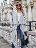 Open Front Long Knitted Cardigan