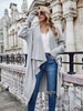 Open Front Long Knitted Cardigan