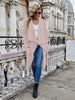 Open Front Long Knitted Cardigan